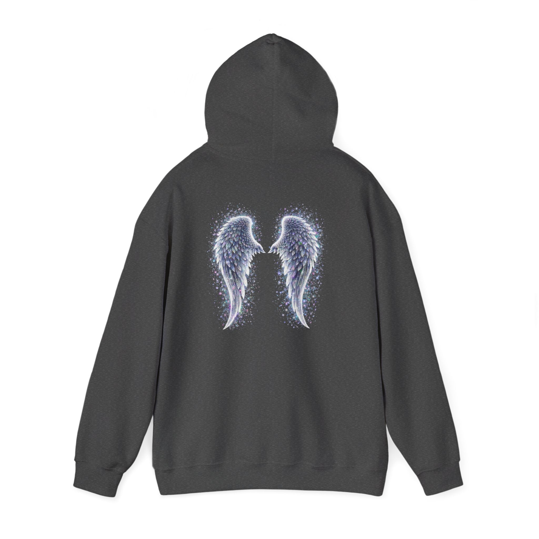 Mental illness Aura awareness silver angel wings Design hoodie -Strength you cant see Sweatshirt