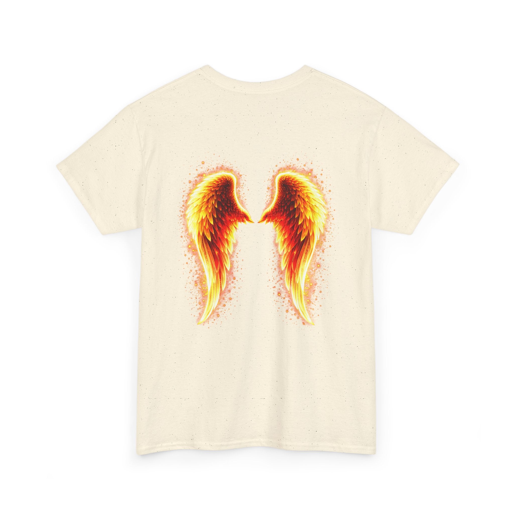 ADHD Awareness Fiery Aura Angel Wings T-Shirt — "Strength You Can't See" Inspirational Tee