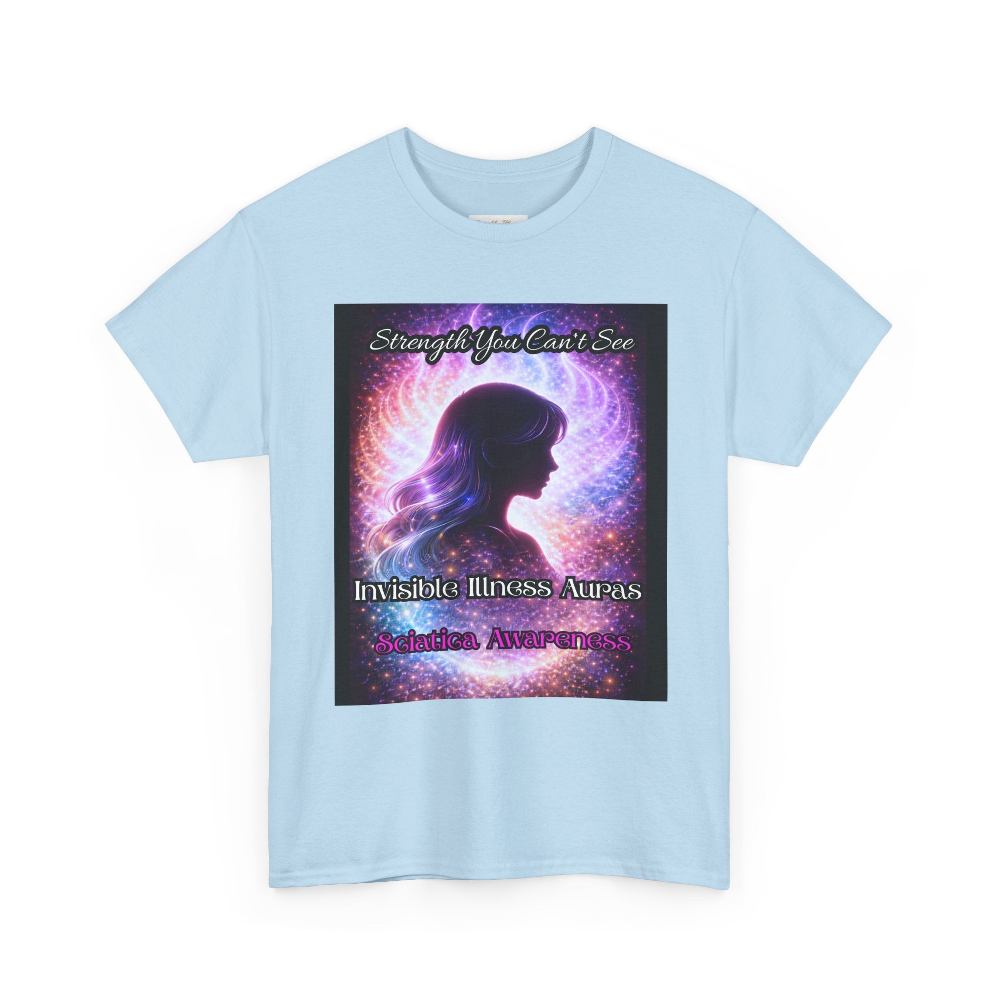 Sciatica Pain auras awareness Angel Wings Awareness Tee — Invisible Illness & Invisible Illness Awareness Shirt