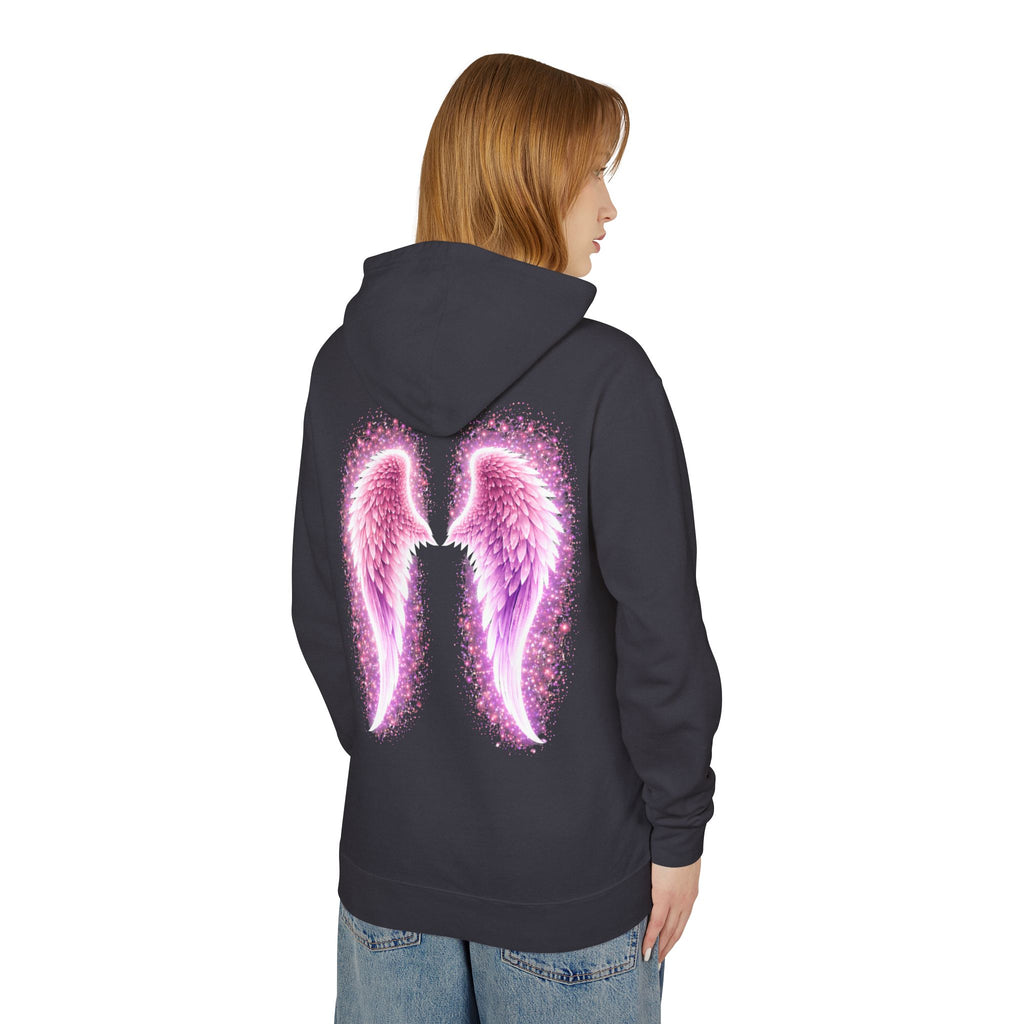 Sciatica awareness Aura Spiritual Angel Wings Hoodie — "Strength You Can't See" Inspirational Awareness Sweatshirt