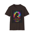 Autism Awareness Aura Silhouette T-Shirt — Rainbow Soul & Wellness Graphic Tee