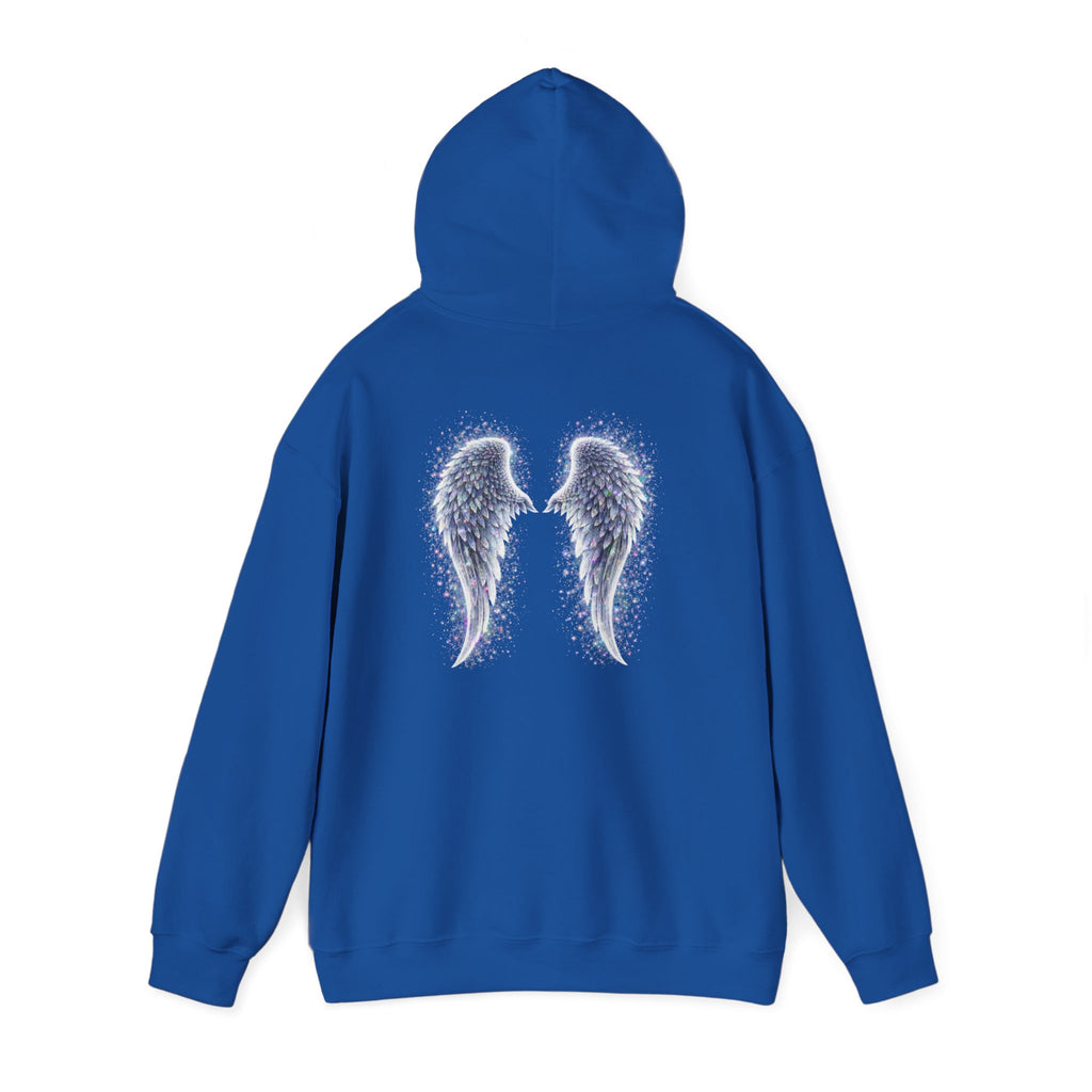 Mental illness Aura awareness silver angel wings Design hoodie -Strength you cant see Sweatshirt