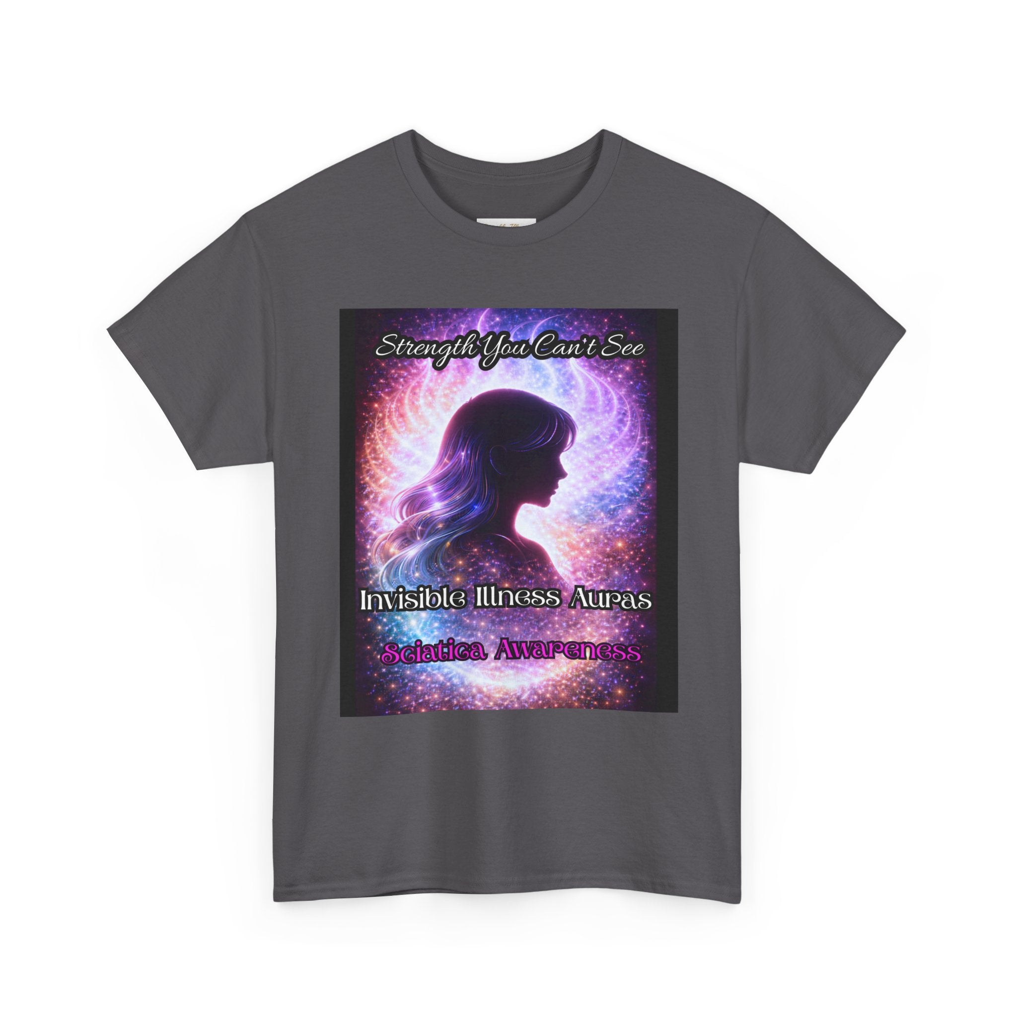 Sciatica Pain auras awareness Angel Wings Awareness Tee — Invisible Illness & Invisible Illness Awareness Shirt