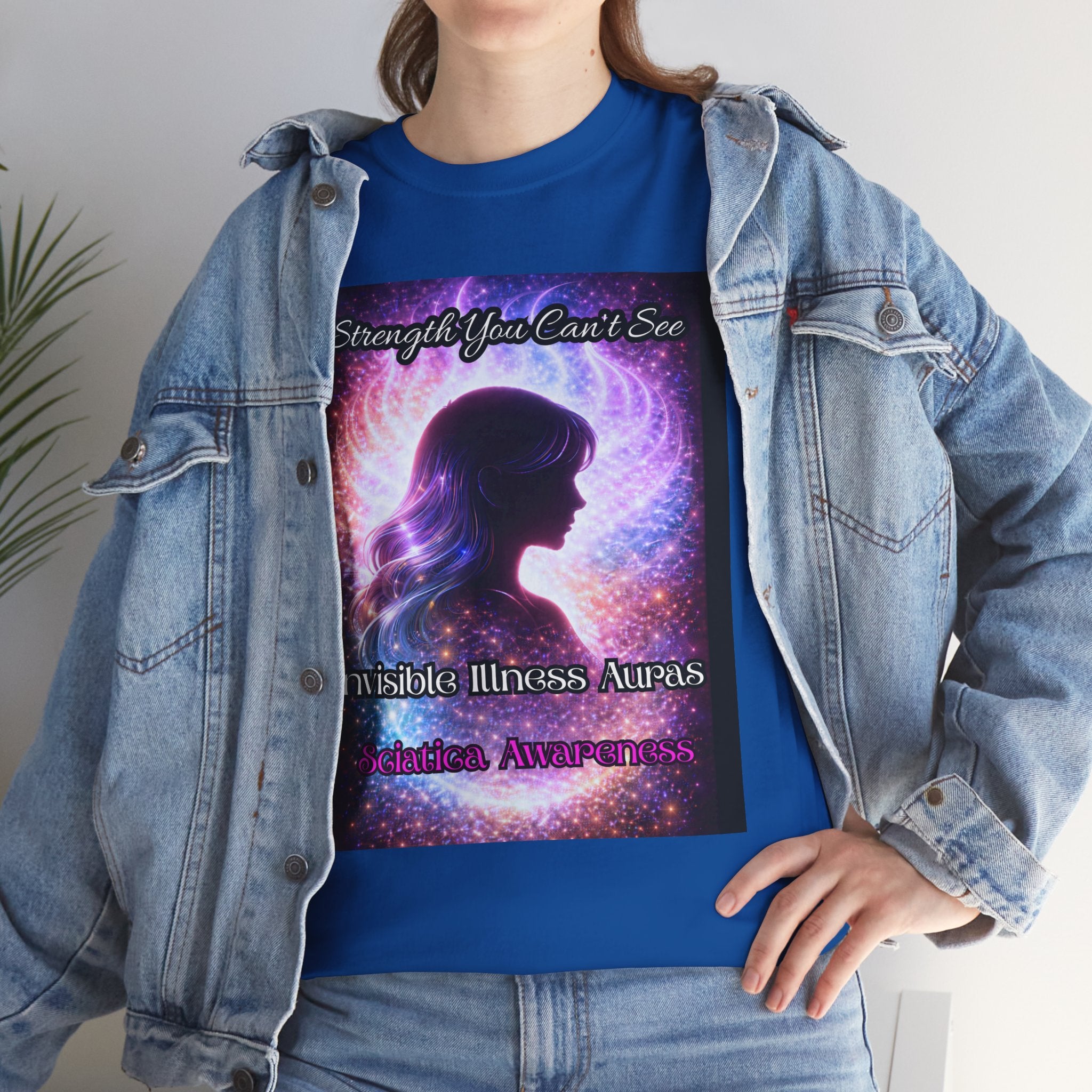 Sciatica Pain auras awareness Angel Wings Awareness Tee — Invisible Illness & Invisible Illness Awareness Shirt