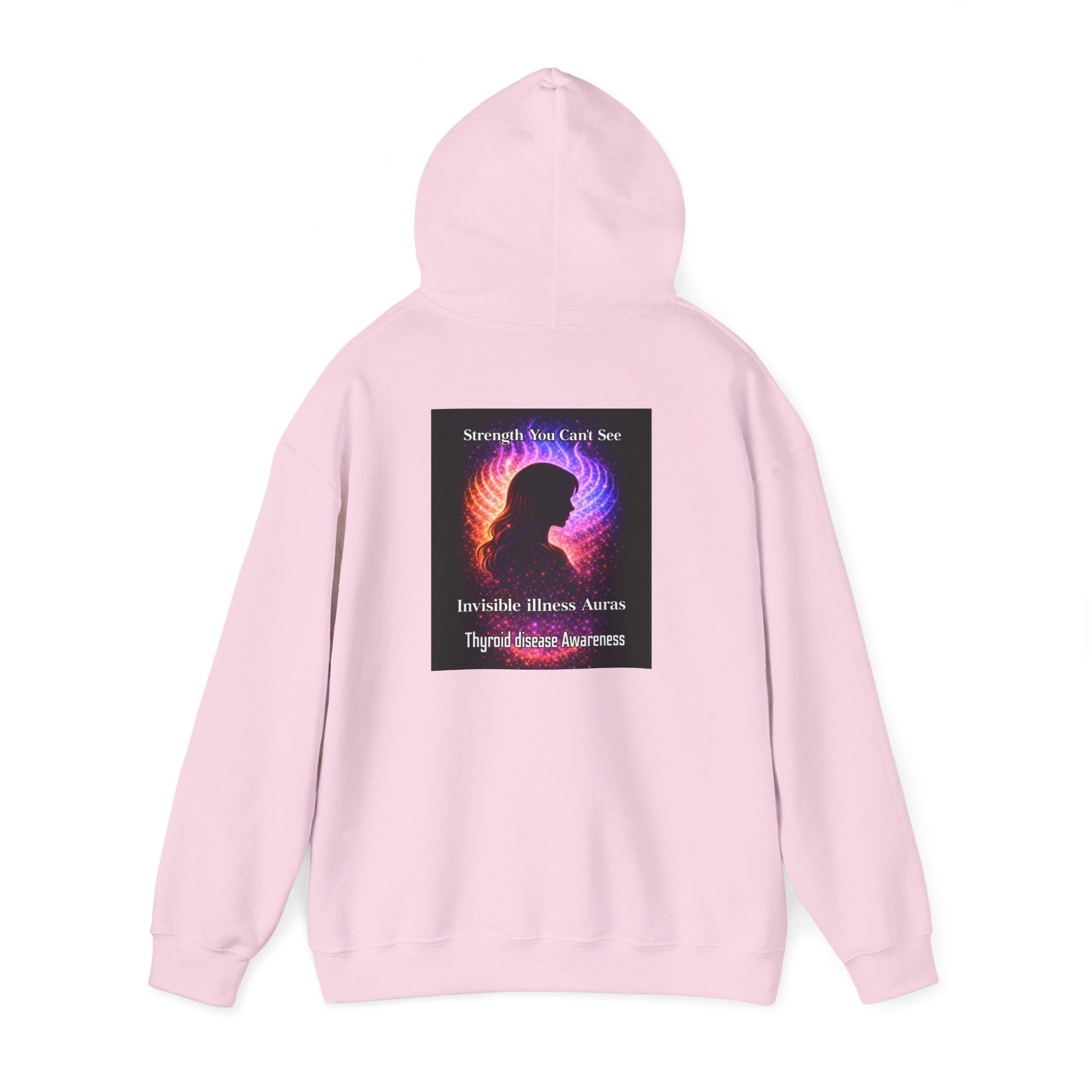 Thyroid Disease Awareness aura galaxy Hoodie – Strength You Can't See Sweatshirt