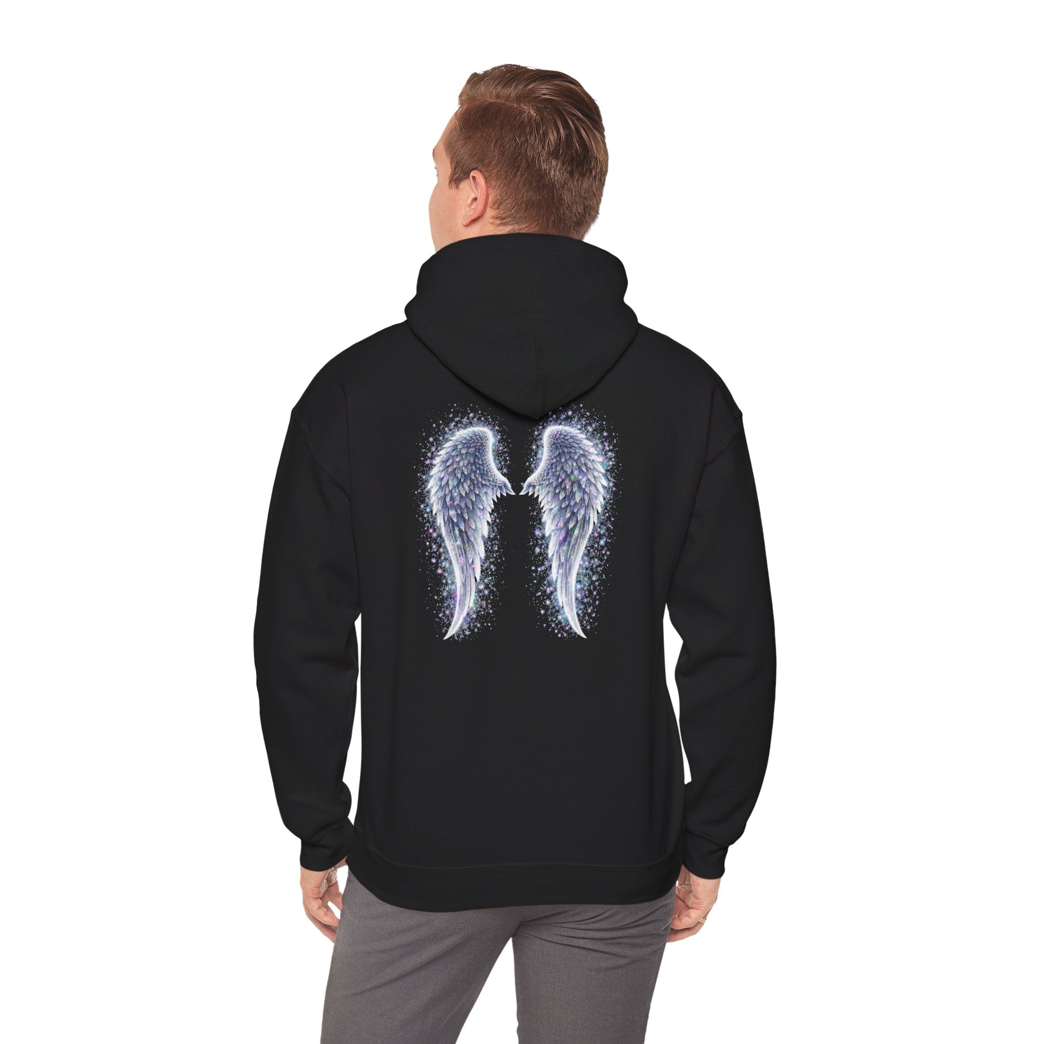 Mental illness Aura awareness silver angel wings Design hoodie -Strength you cant see Sweatshirt