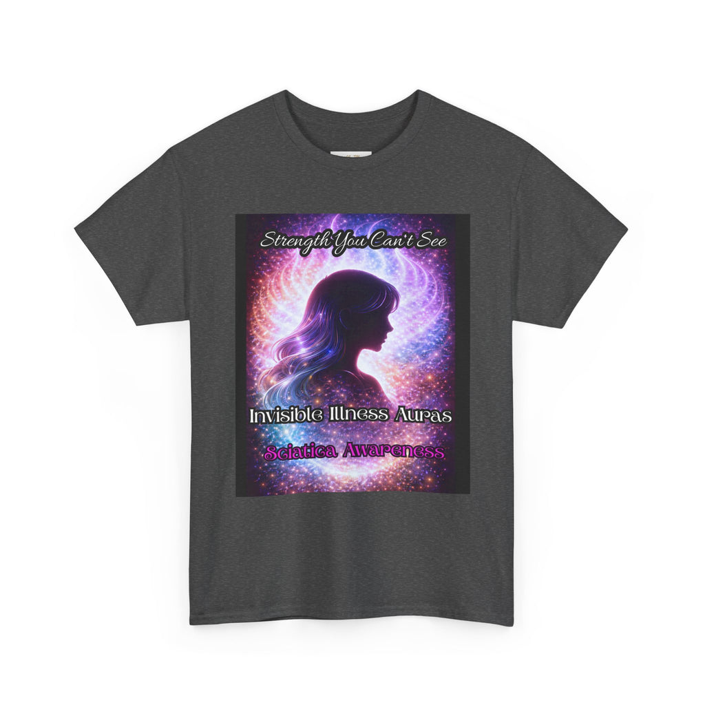 Sciatica Pain auras awareness Angel Wings Awareness Tee — Invisible Illness & Invisible Illness Awareness Shirt