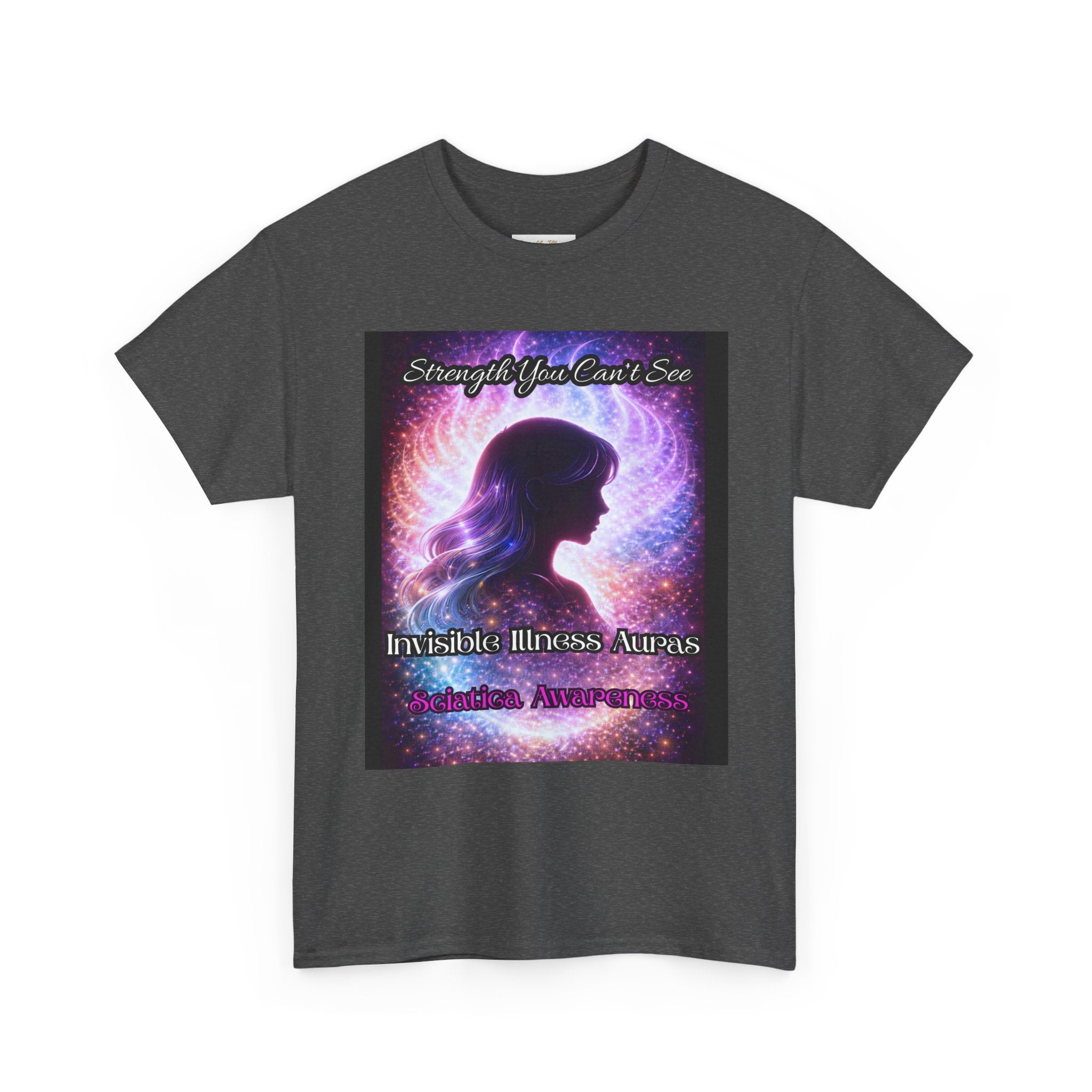 Sciatica Pain auras awareness Angel Wings Awareness Tee — Invisible Illness & Invisible Illness Awareness Shirt