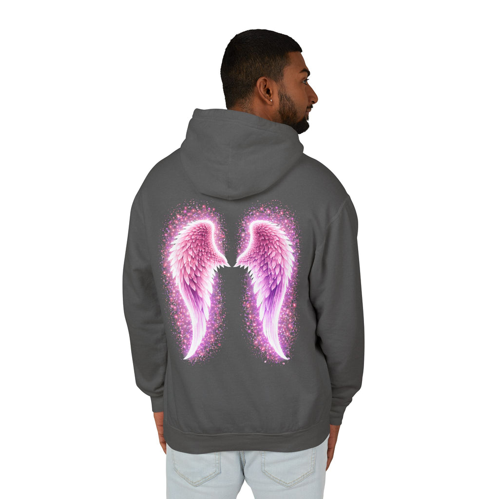 Sciatica awareness Aura Spiritual Angel Wings Hoodie — "Strength You Can't See" Inspirational Awareness Sweatshirt