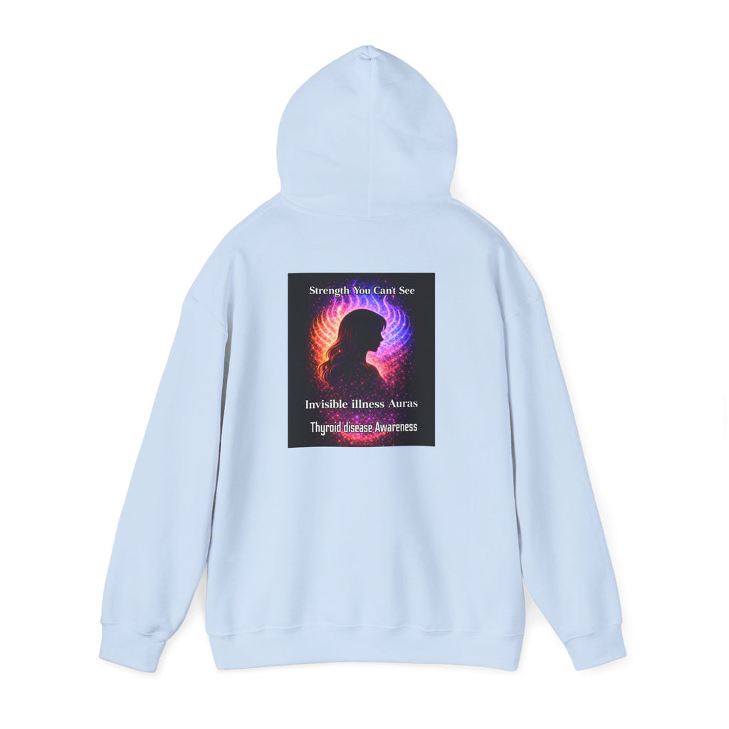 Thyroid Disease Awareness aura galaxy Hoodie – Strength You Can't See Sweatshirt