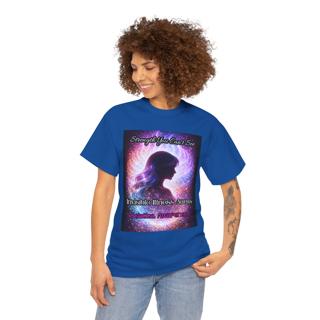 Sciatica Pain auras awareness Angel Wings Awareness Tee — Invisible Illness & Invisible Illness Awareness Shirt