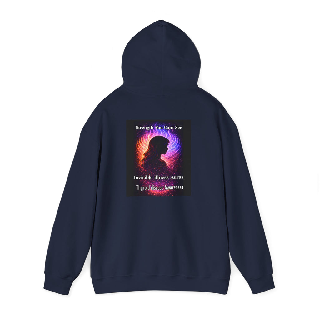 Thyroid Disease Awareness aura galaxy Hoodie – Strength You Can't See Sweatshirt