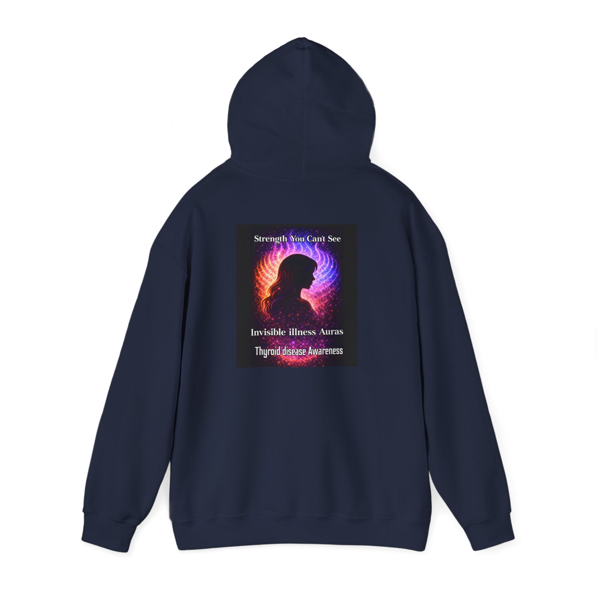Thyroid Disease Awareness aura galaxy Hoodie – Strength You Can't See Sweatshirt