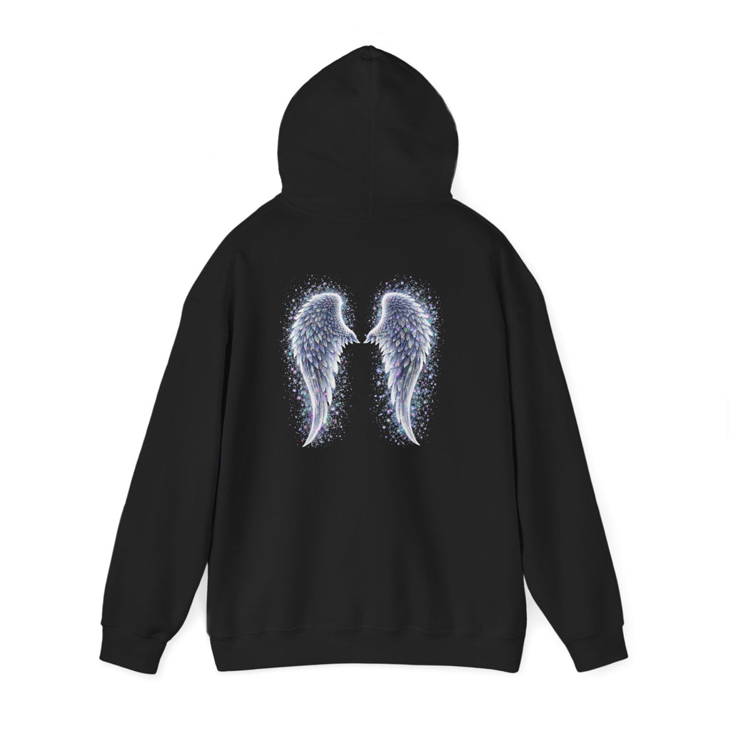 Mental illness Aura awareness silver angel wings Design hoodie -Strength you cant see Sweatshirt