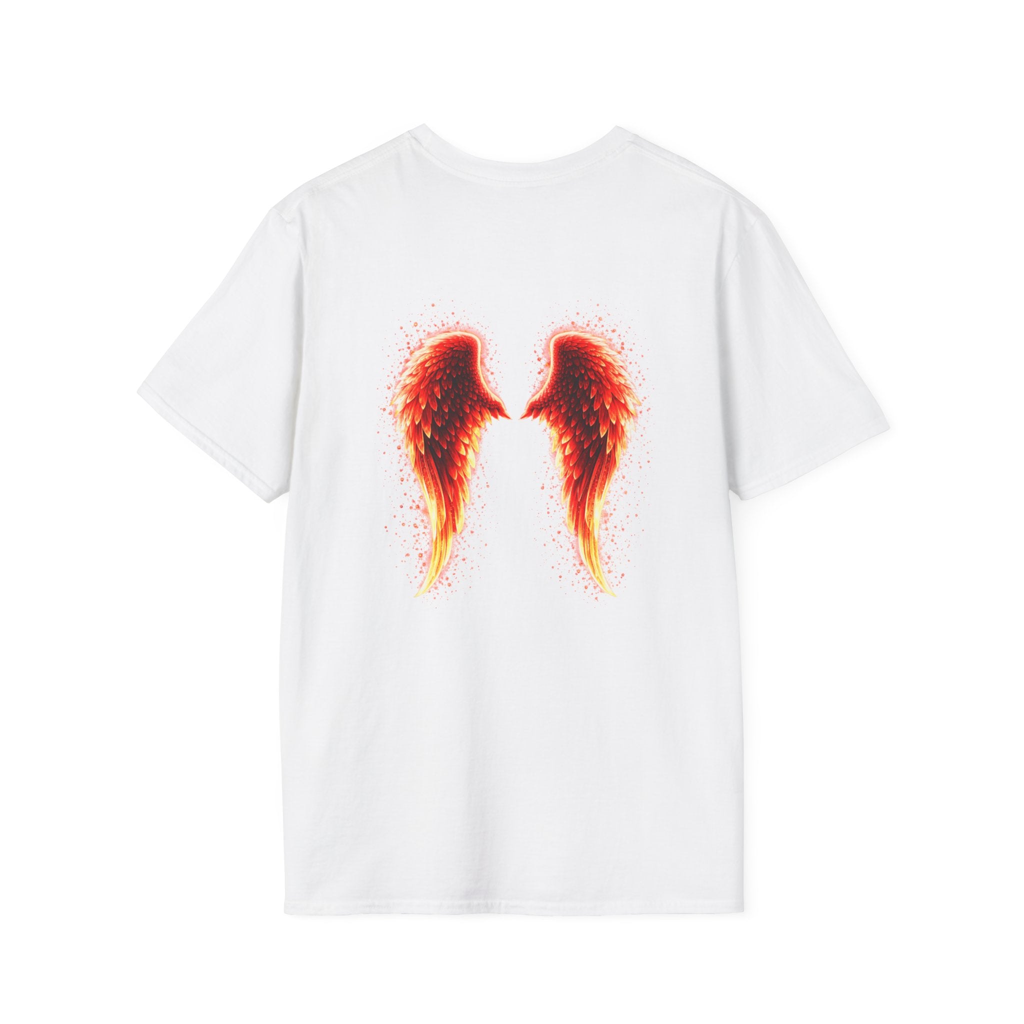 OCD awareness Invisible Illness auras Awareness T-Shirt — Strength You Can't See (Red Aura Angel Wings)