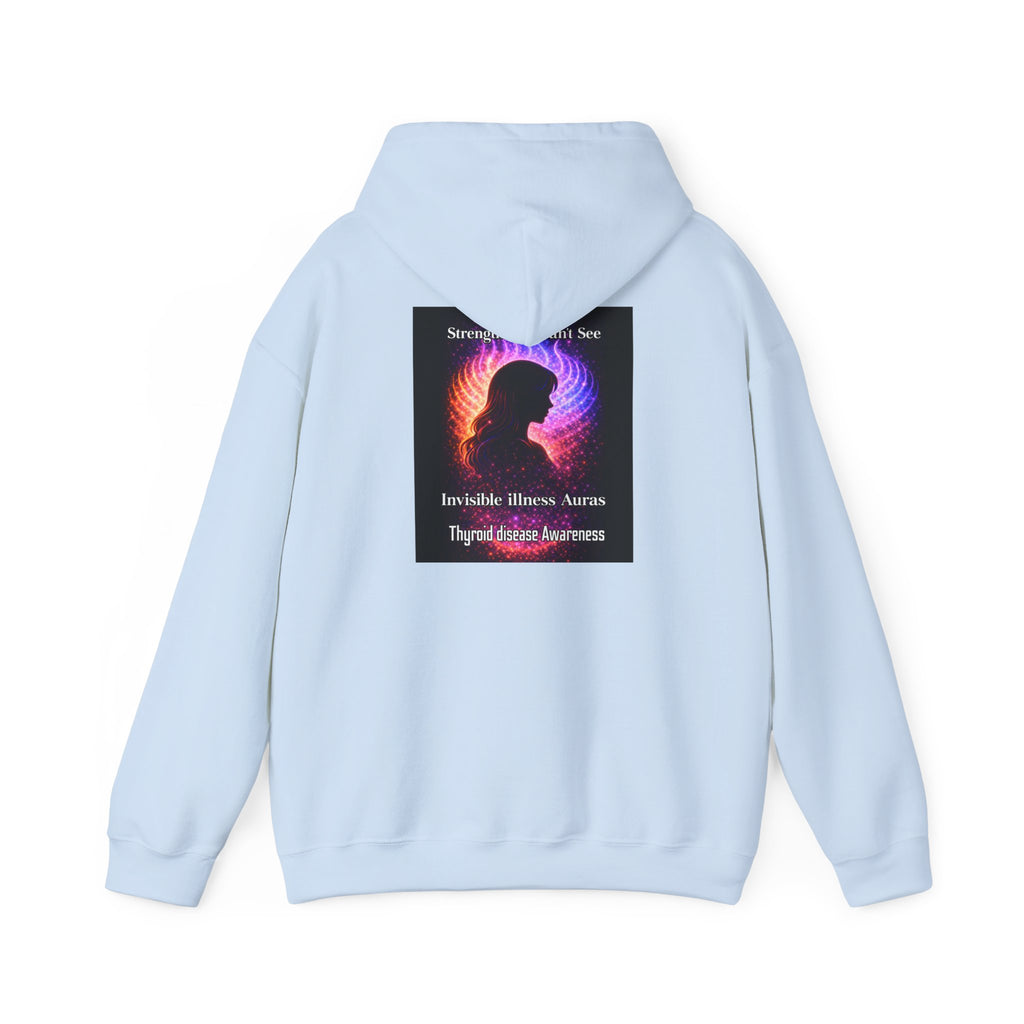 Thyroid Disease Awareness aura galaxy Hoodie – Strength You Can't See Sweatshirt