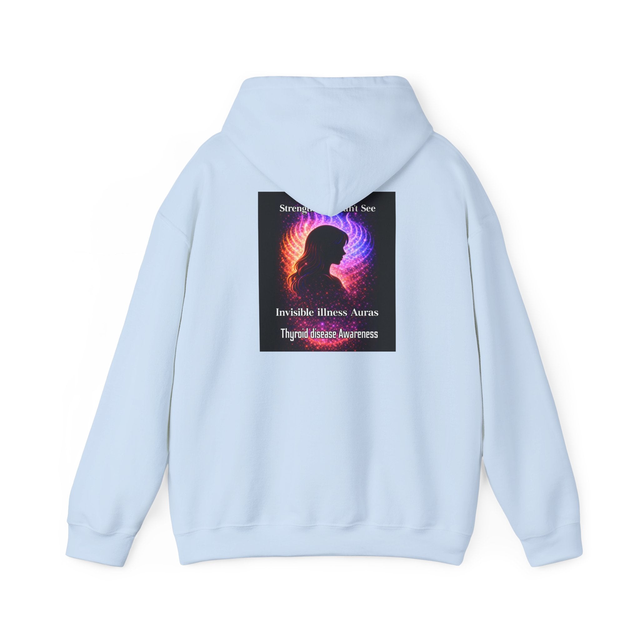 Thyroid Disease Awareness aura galaxy Hoodie – Strength You Can't See Sweatshirt