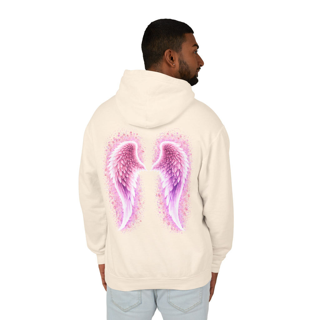 Sciatica awareness Aura Spiritual Angel Wings Hoodie — "Strength You Can't See" Inspirational Awareness Sweatshirt