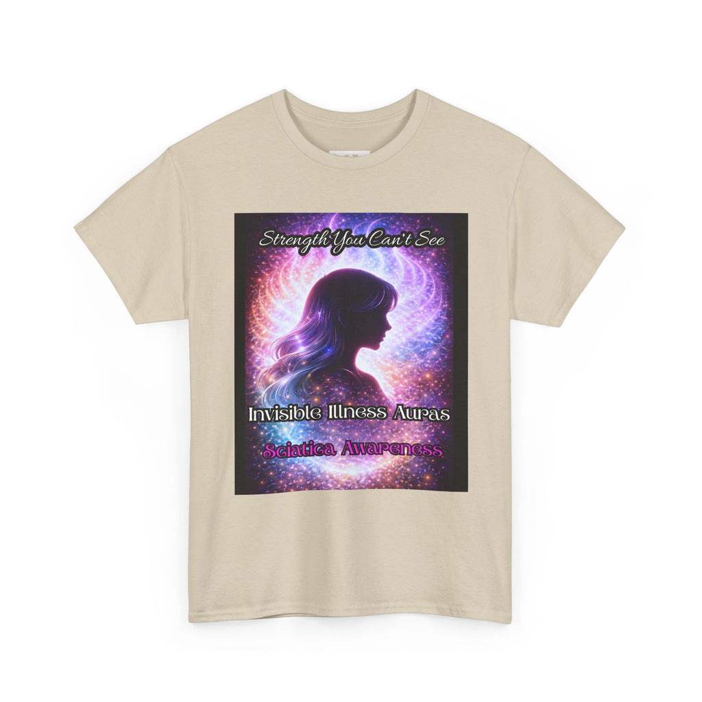 Sciatica Pain auras awareness Angel Wings Awareness Tee — Invisible Illness & Invisible Illness Awareness Shirt