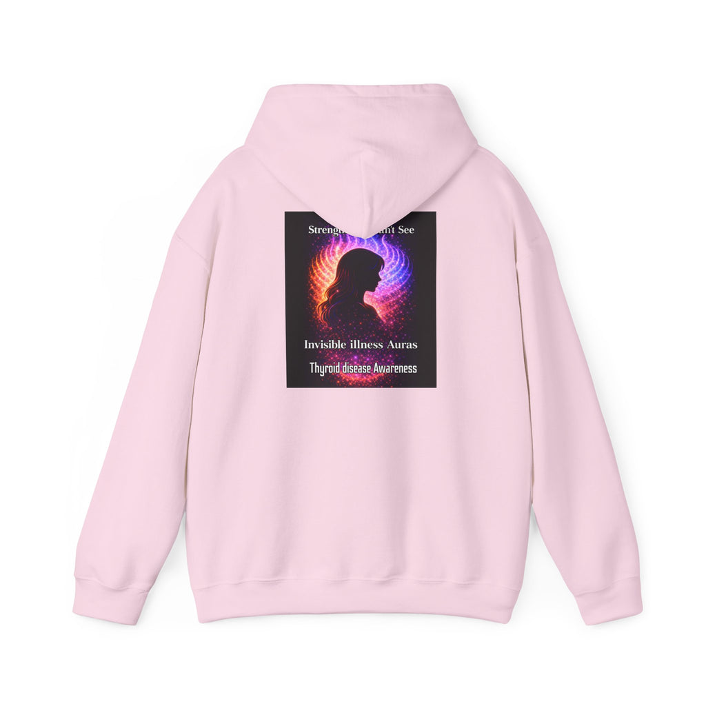 Thyroid Disease Awareness aura galaxy Hoodie – Strength You Can't See Sweatshirt
