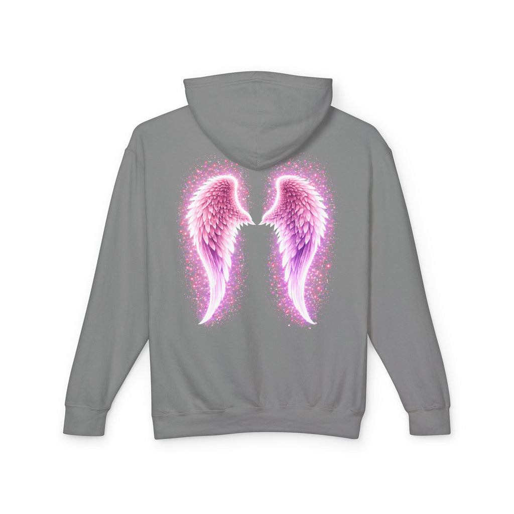 Sciatica awareness Aura Spiritual Angel Wings Hoodie — "Strength You Can't See" Inspirational Awareness Sweatshirt