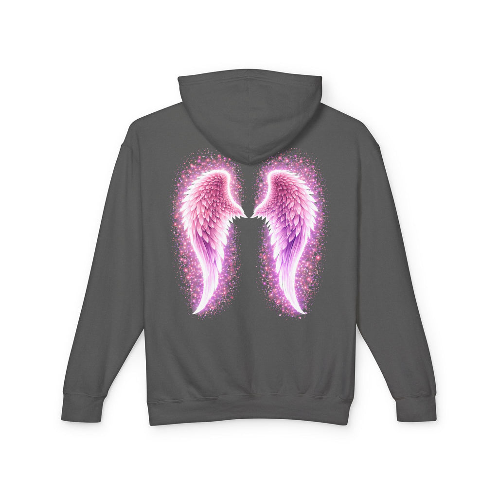 Sciatica awareness Aura Spiritual Angel Wings Hoodie — "Strength You Can't See" Inspirational Awareness Sweatshirt
