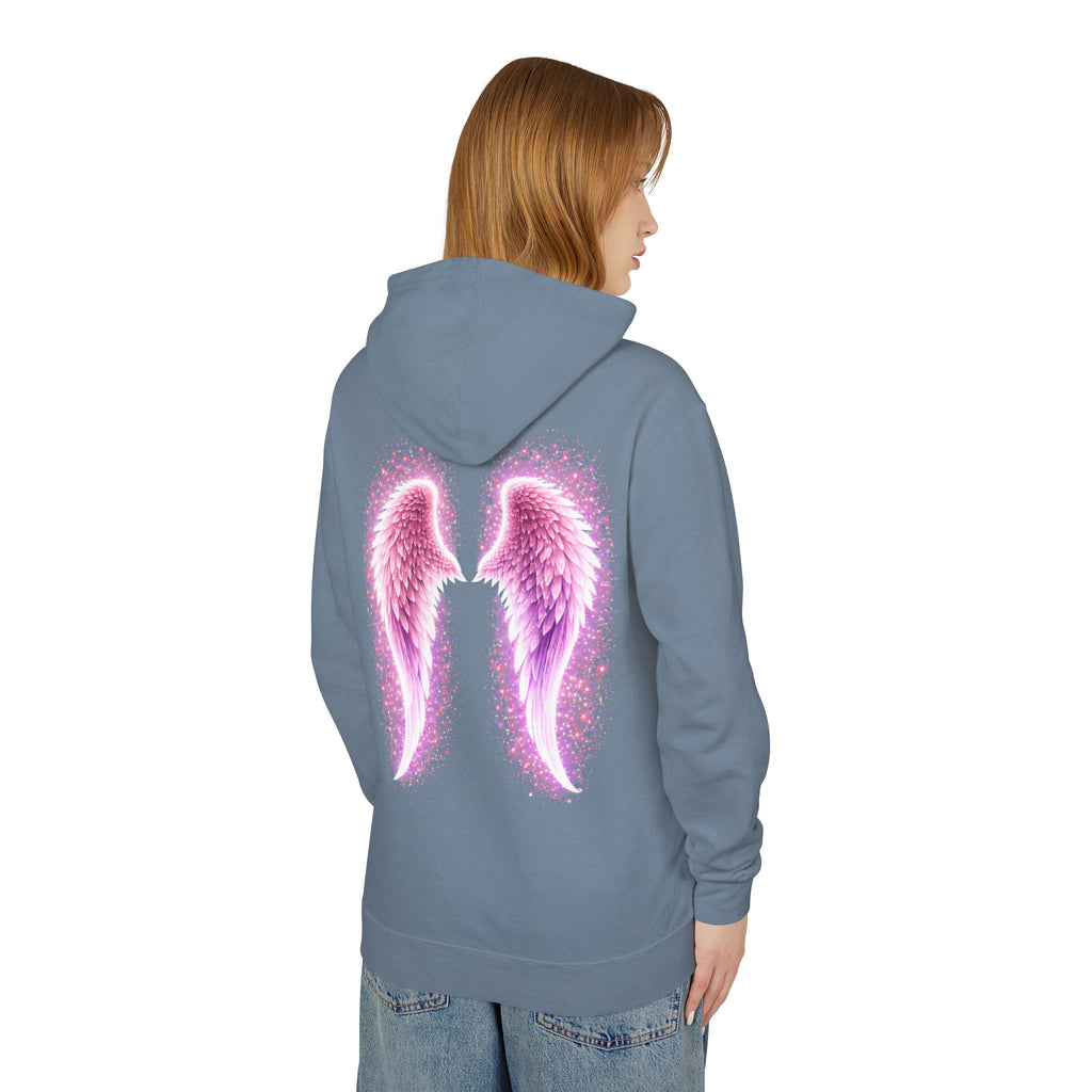 Sciatica awareness Aura Spiritual Angel Wings Hoodie — "Strength You Can't See" Inspirational Awareness Sweatshirt