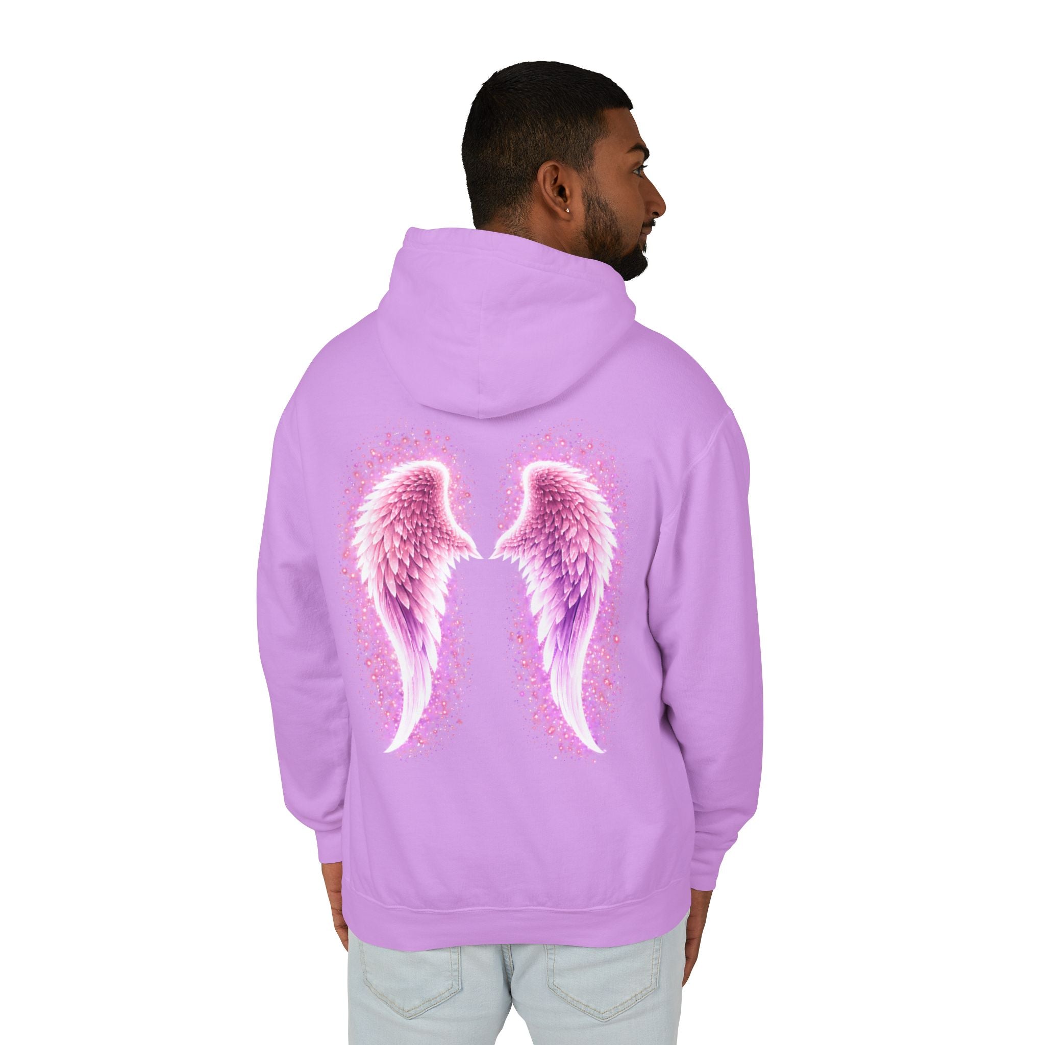 Sciatica awareness Aura Spiritual Angel Wings Hoodie — "Strength You Can't See" Inspirational Awareness Sweatshirt