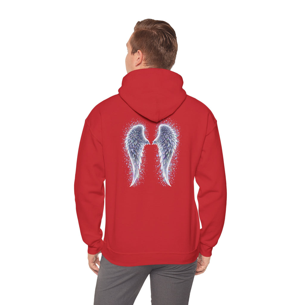 Mental illness Aura awareness silver angel wings Design hoodie -Strength you cant see Sweatshirt