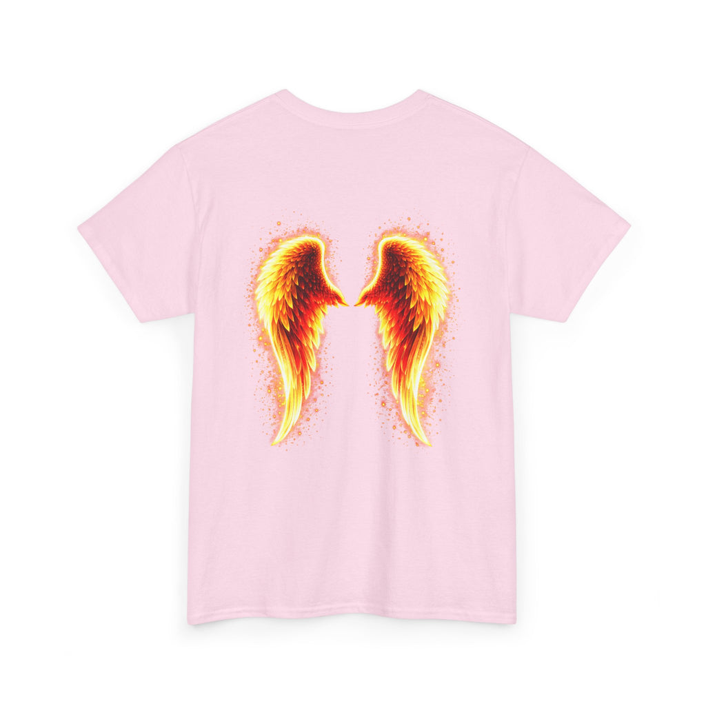 ADHD Awareness Fiery Aura Angel Wings T-Shirt — "Strength You Can't See" Inspirational Tee