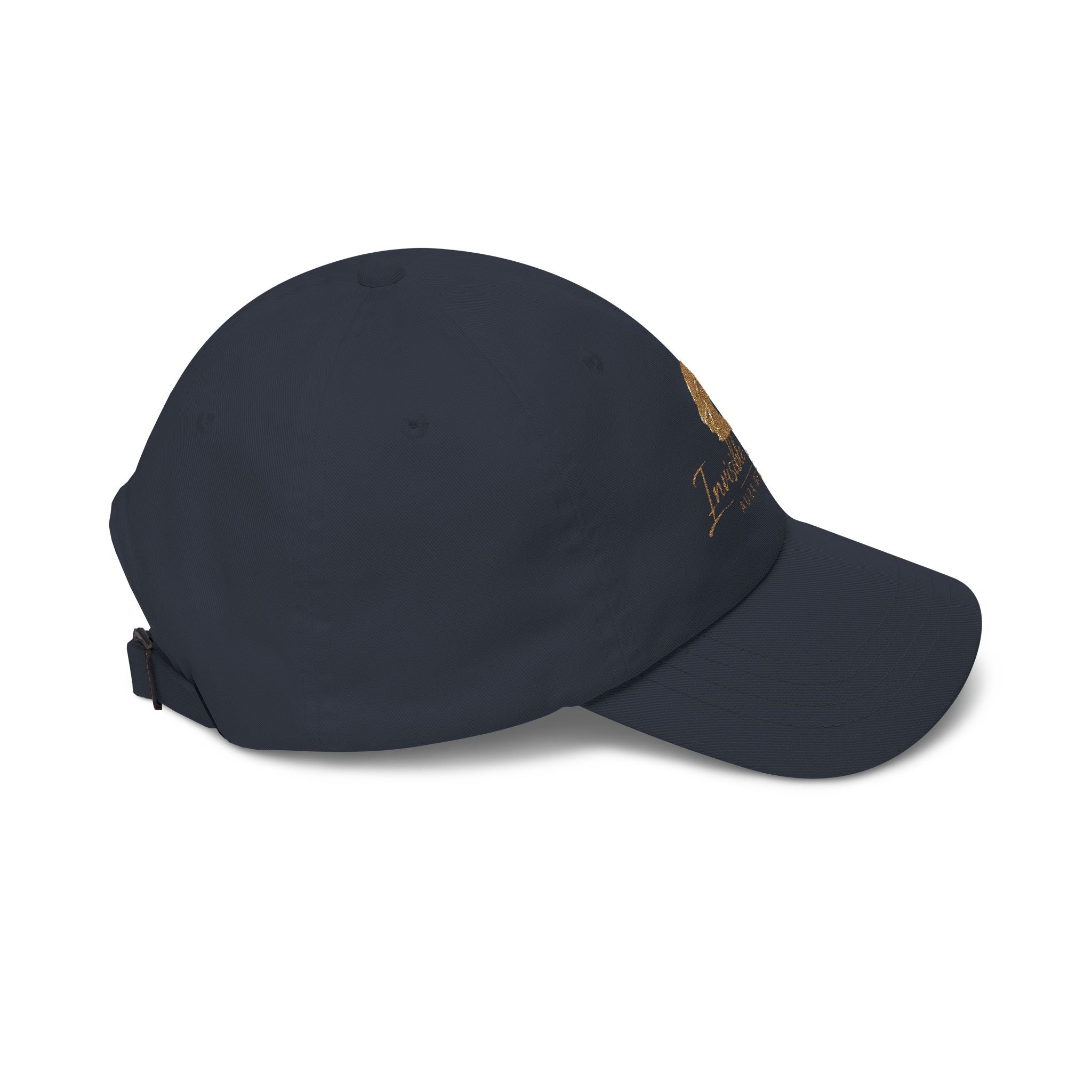 Invisible Illness Golden Aura logo Embroidered Dad Cap — Awareness Hat