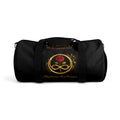 'A Rose Crowned in Strength Golden circle Infinity Of Red Rose Life Duffel Bag — Inspirational Rose & Infinity Travel Gym Bag