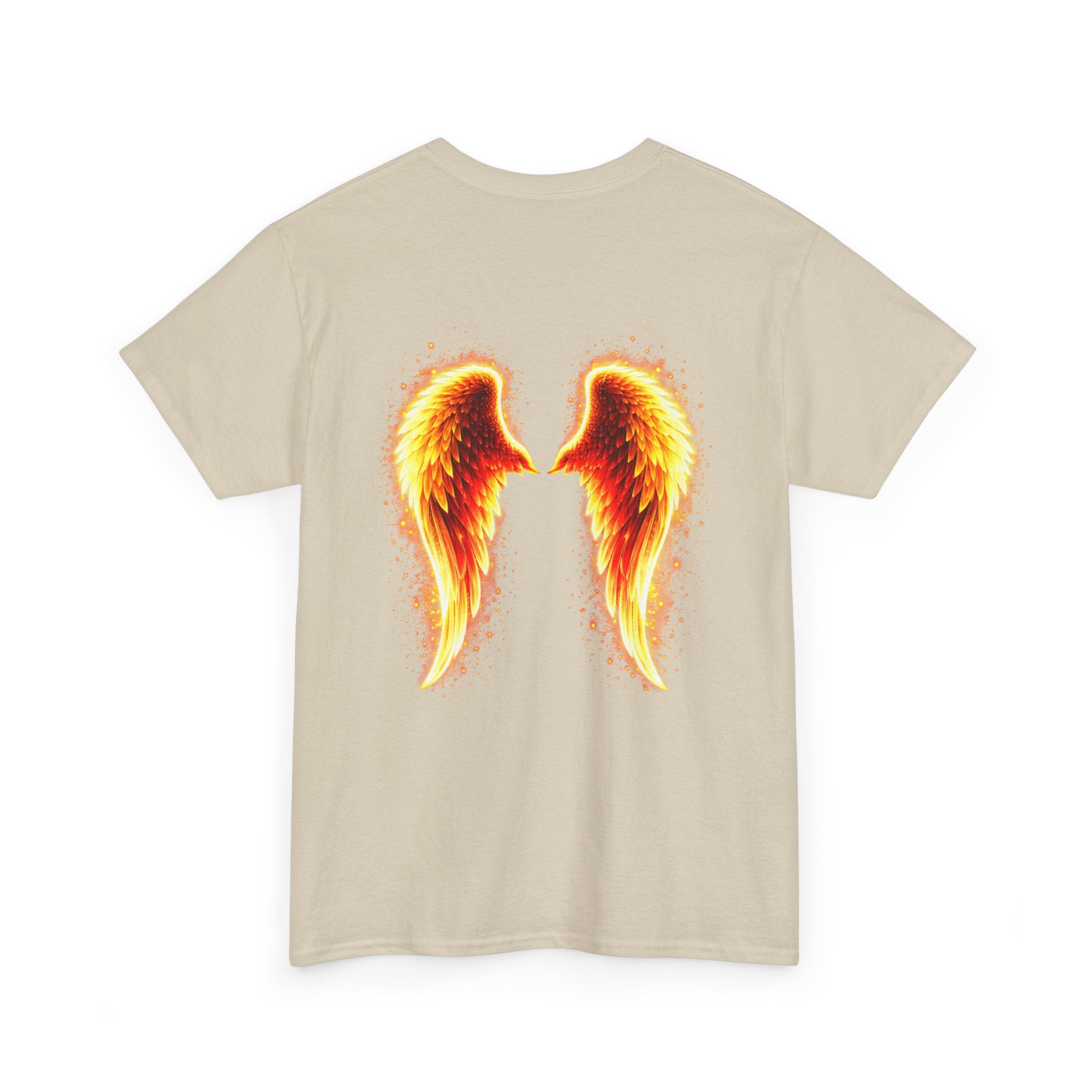 ADHD Awareness Fiery Aura Angel Wings T-Shirt — "Strength You Can't See" Inspirational Tee