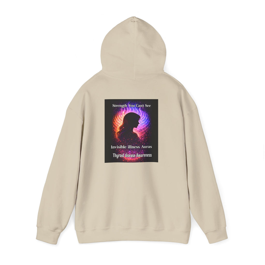 Thyroid Disease Awareness aura galaxy Hoodie – Strength You Can't See Sweatshirt