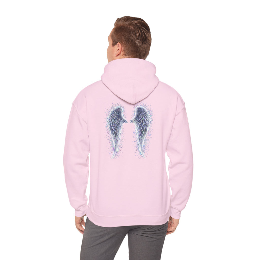 Mental illness Aura awareness silver angel wings Design hoodie -Strength you cant see Sweatshirt