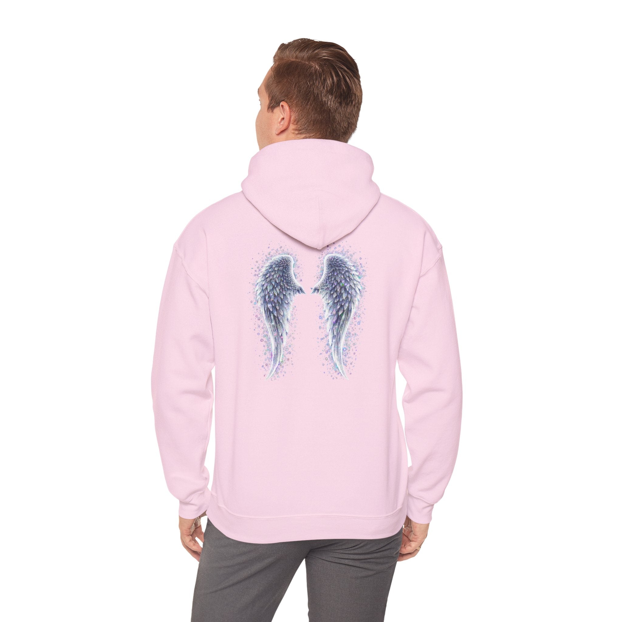 Mental illness Aura awareness silver angel wings Design hoodie -Strength you cant see Sweatshirt