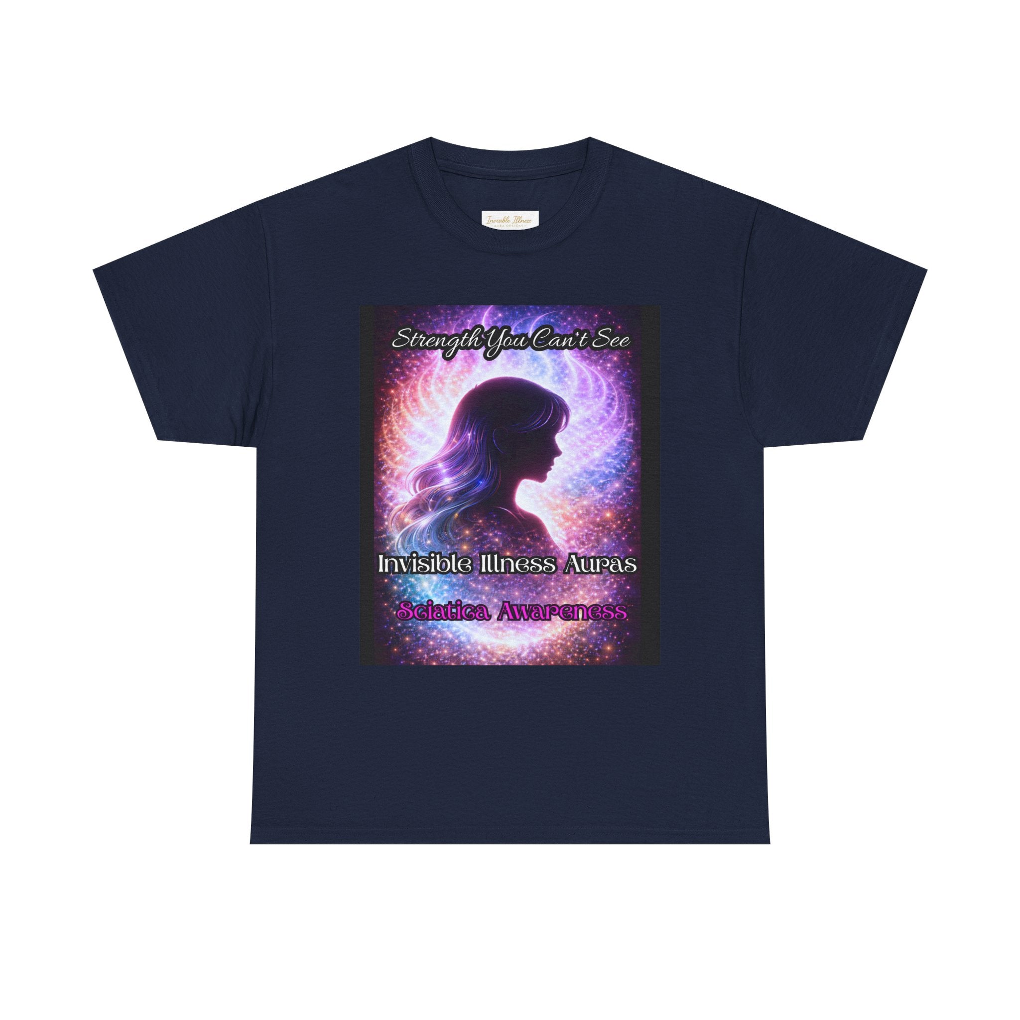 Sciatica Pain auras awareness Angel Wings Awareness Tee — Invisible Illness & Invisible Illness Awareness Shirt