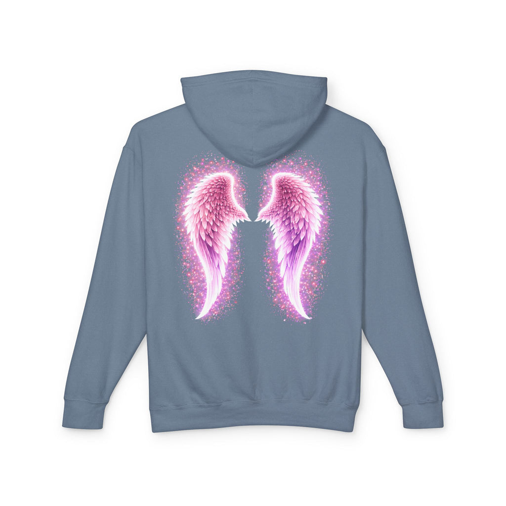 Sciatica awareness Aura Spiritual Angel Wings Hoodie — "Strength You Can't See" Inspirational Awareness Sweatshirt
