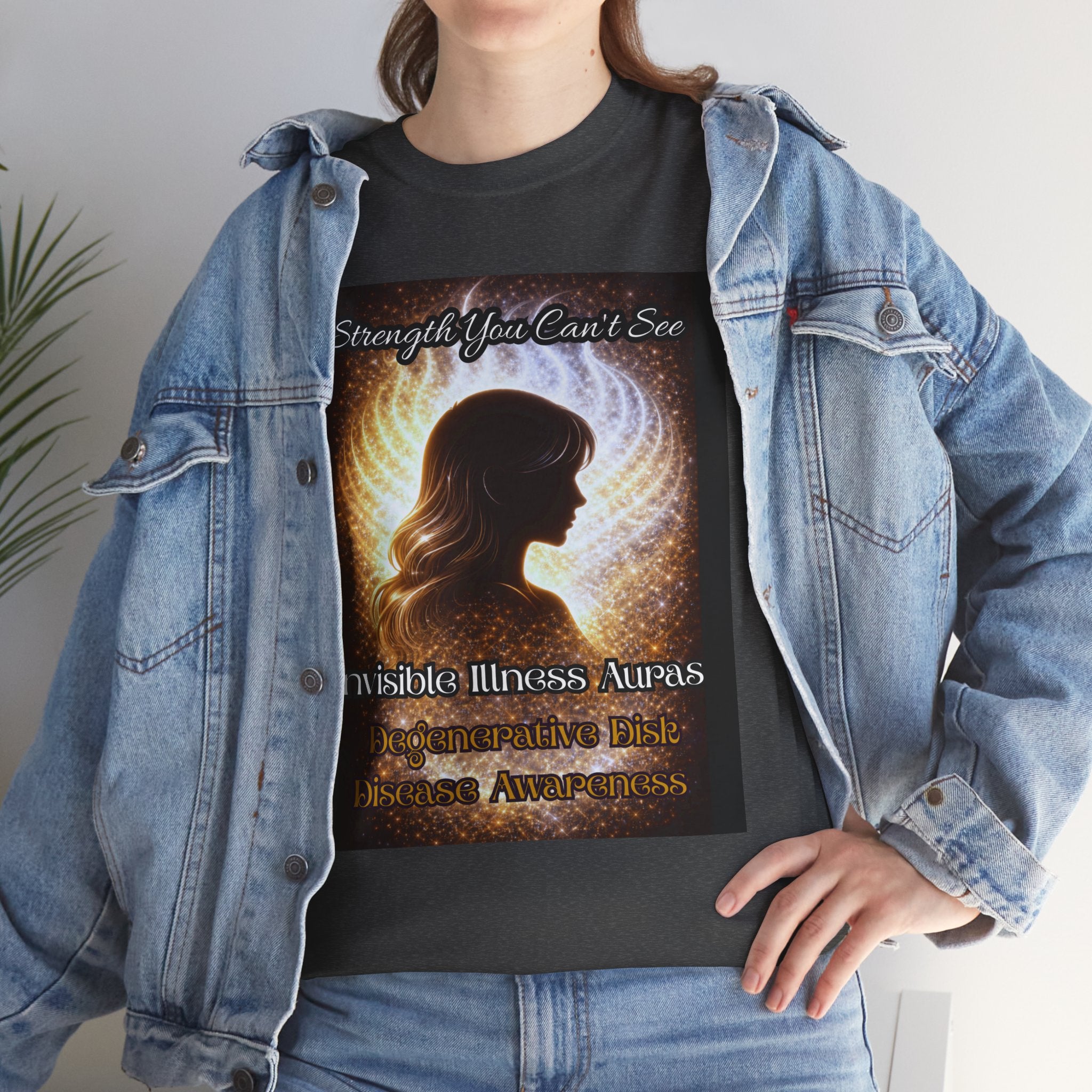Degenerative Disk Awareness auras Angel Wings Memorial T‑Shirt — Invisible Illness Awareness Graphic Tee