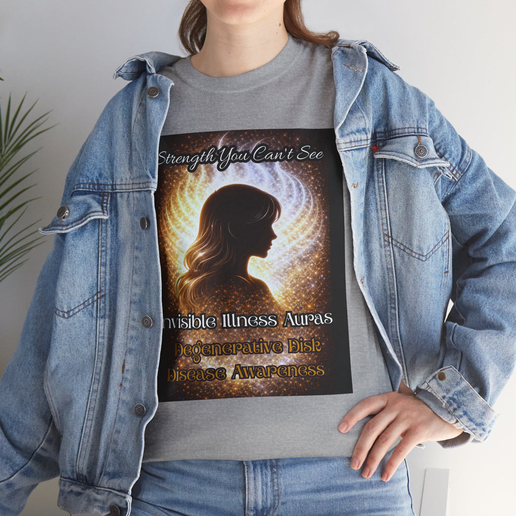 Degenerative Disk Awareness auras Angel Wings Memorial T‑Shirt — Invisible Illness Awareness Graphic Tee