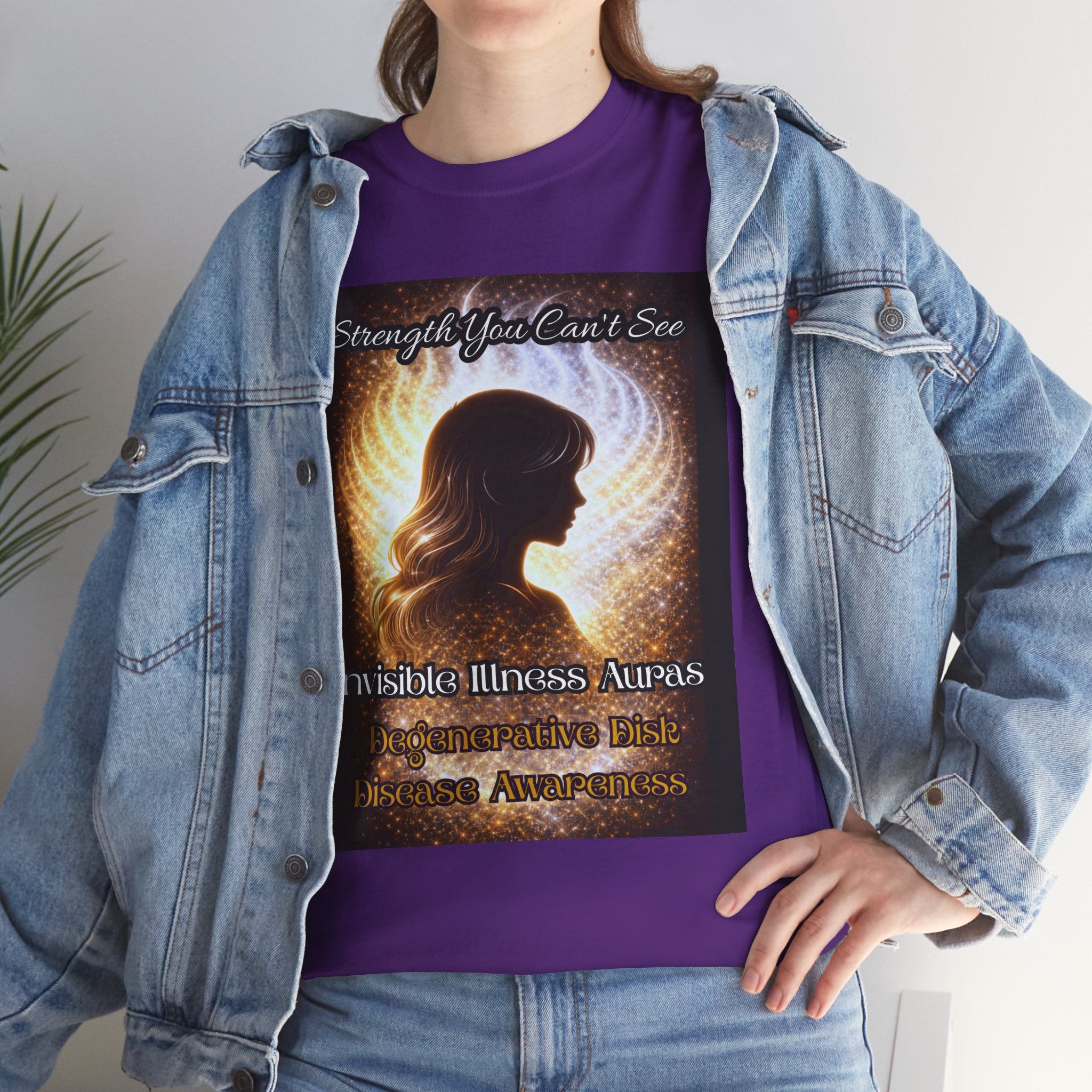 Degenerative Disk Awareness auras Angel Wings Memorial T‑Shirt — Invisible Illness Awareness Graphic Tee