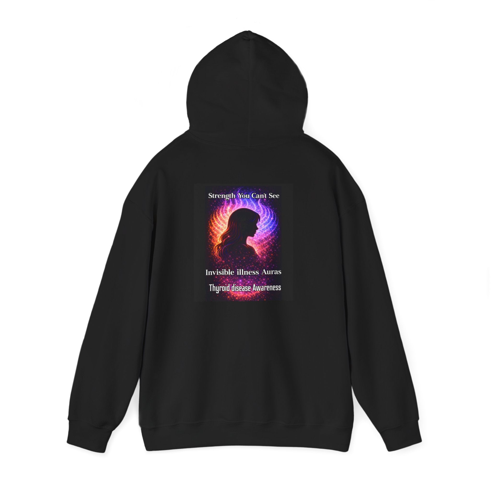 Thyroid Disease Awareness aura galaxy Hoodie – Strength You Can't See Sweatshirt