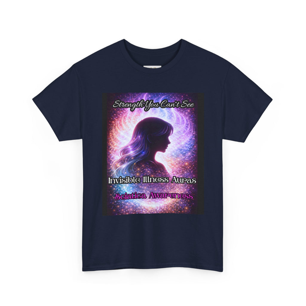 Sciatica Pain auras awareness Angel Wings Awareness Tee — Invisible Illness & Invisible Illness Awareness Shirt
