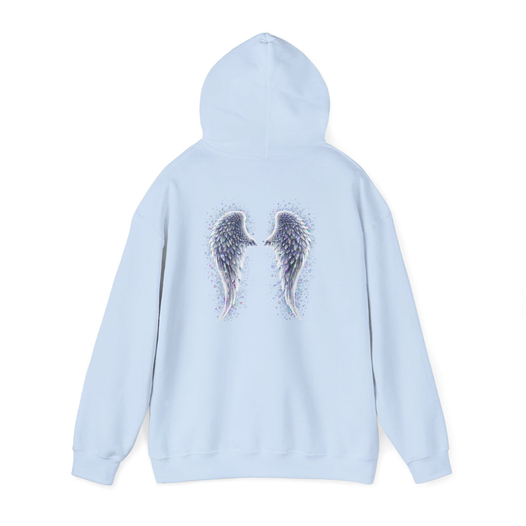 Mental illness Aura awareness silver angel wings Design hoodie -Strength you cant see Sweatshirt