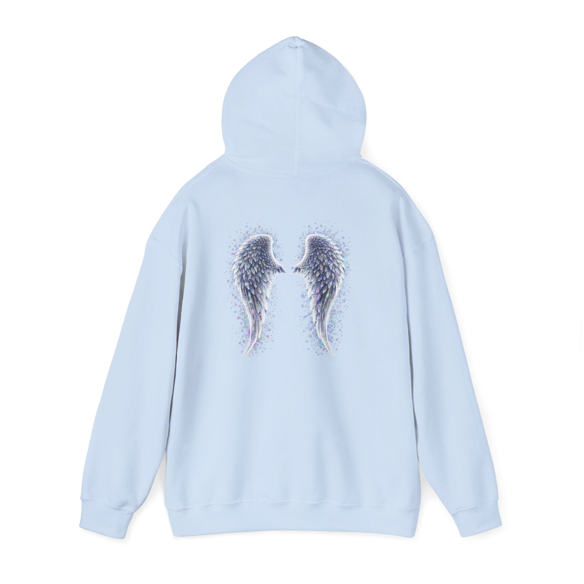 Mental illness Aura awareness silver angel wings Design hoodie -Strength you cant see Sweatshirt