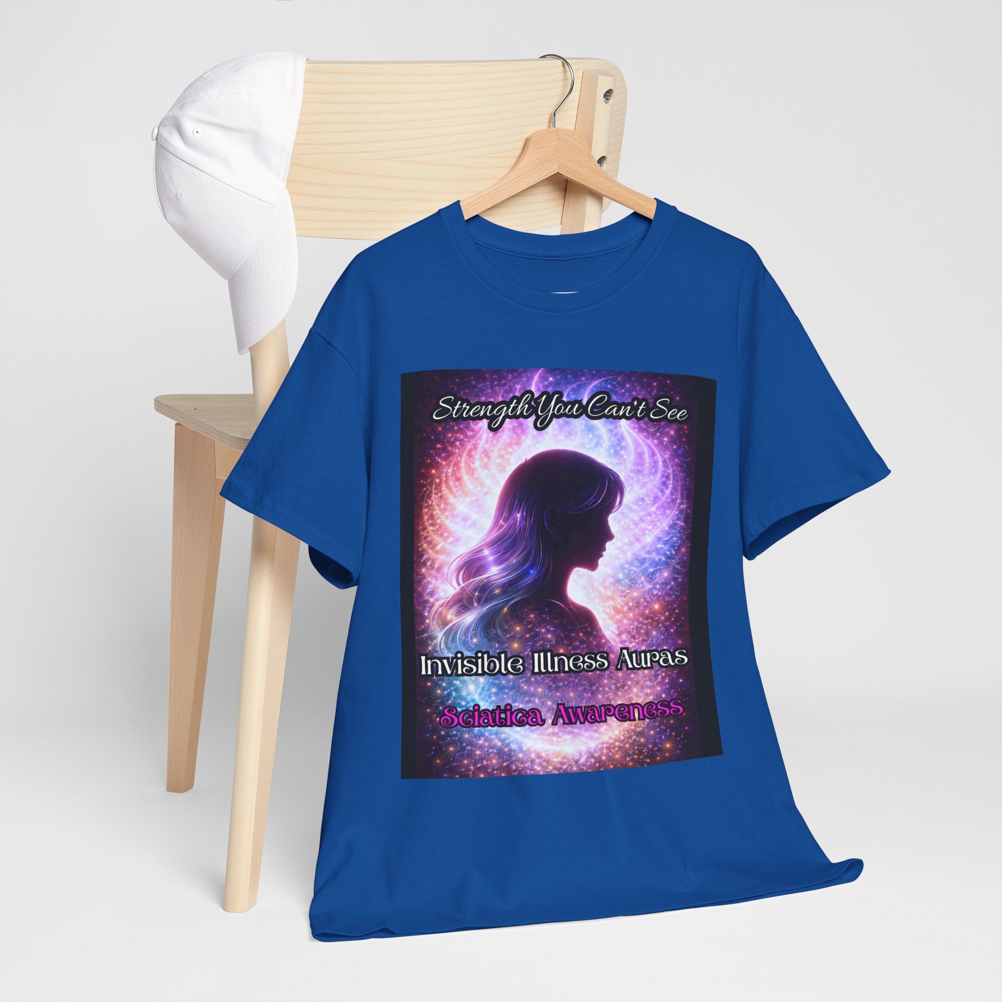 Sciatica Pain auras awareness Angel Wings Awareness Tee — Invisible Illness & Invisible Illness Awareness Shirt