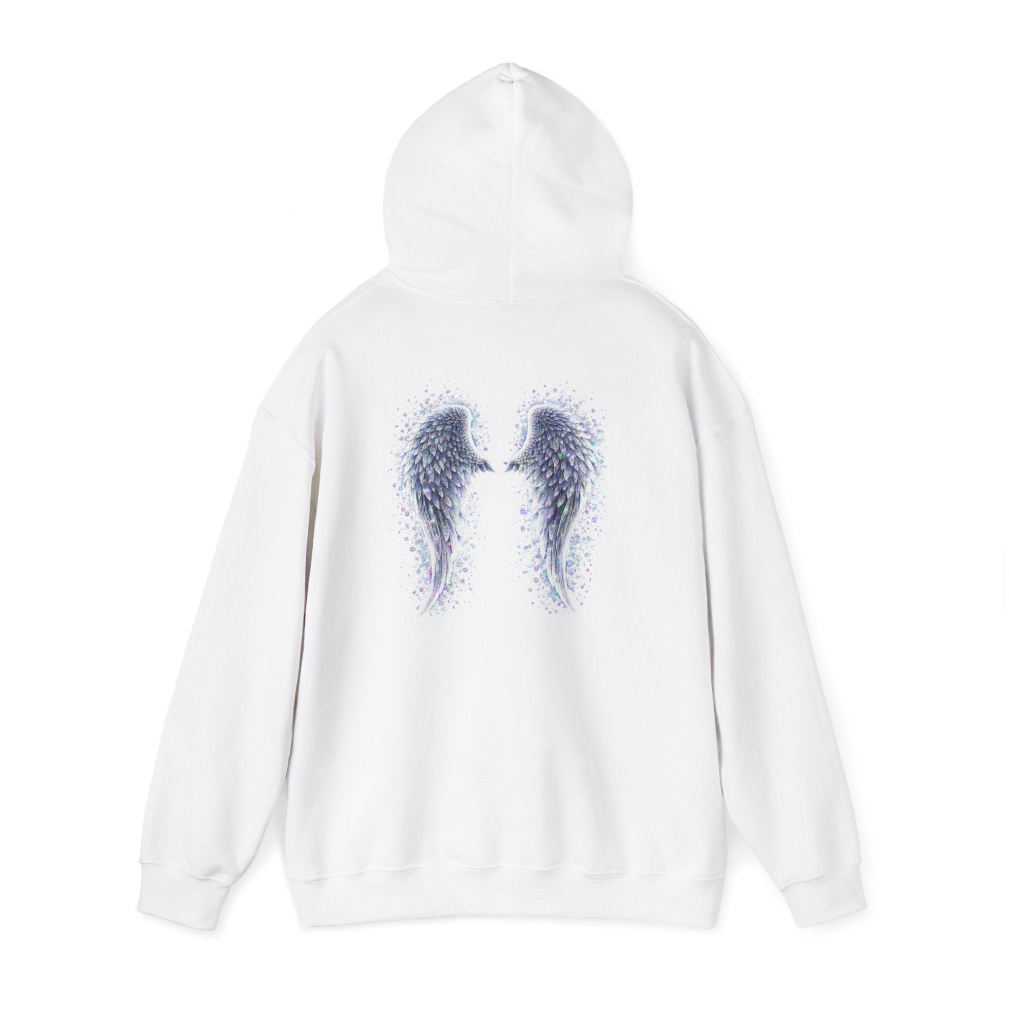 Mental illness Aura awareness silver angel wings Design hoodie -Strength you cant see Sweatshirt