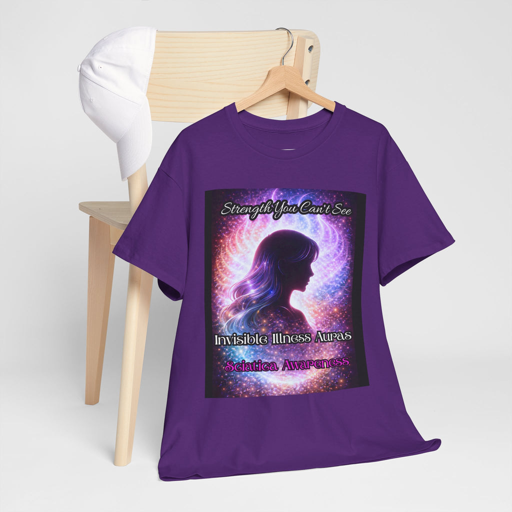 Sciatica Pain auras awareness Angel Wings Awareness Tee — Invisible Illness & Invisible Illness Awareness Shirt