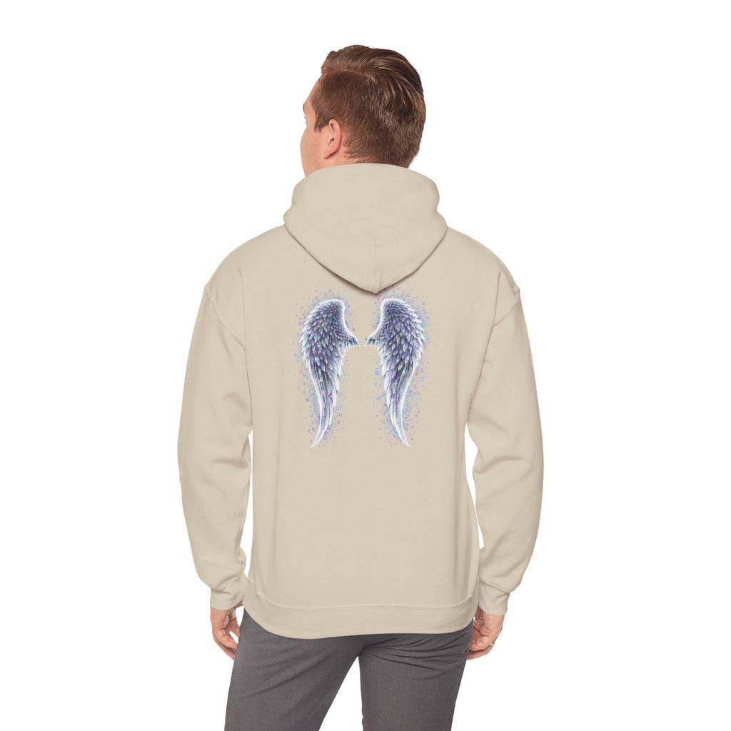Mental illness Aura awareness silver angel wings Design hoodie -Strength you cant see Sweatshirt