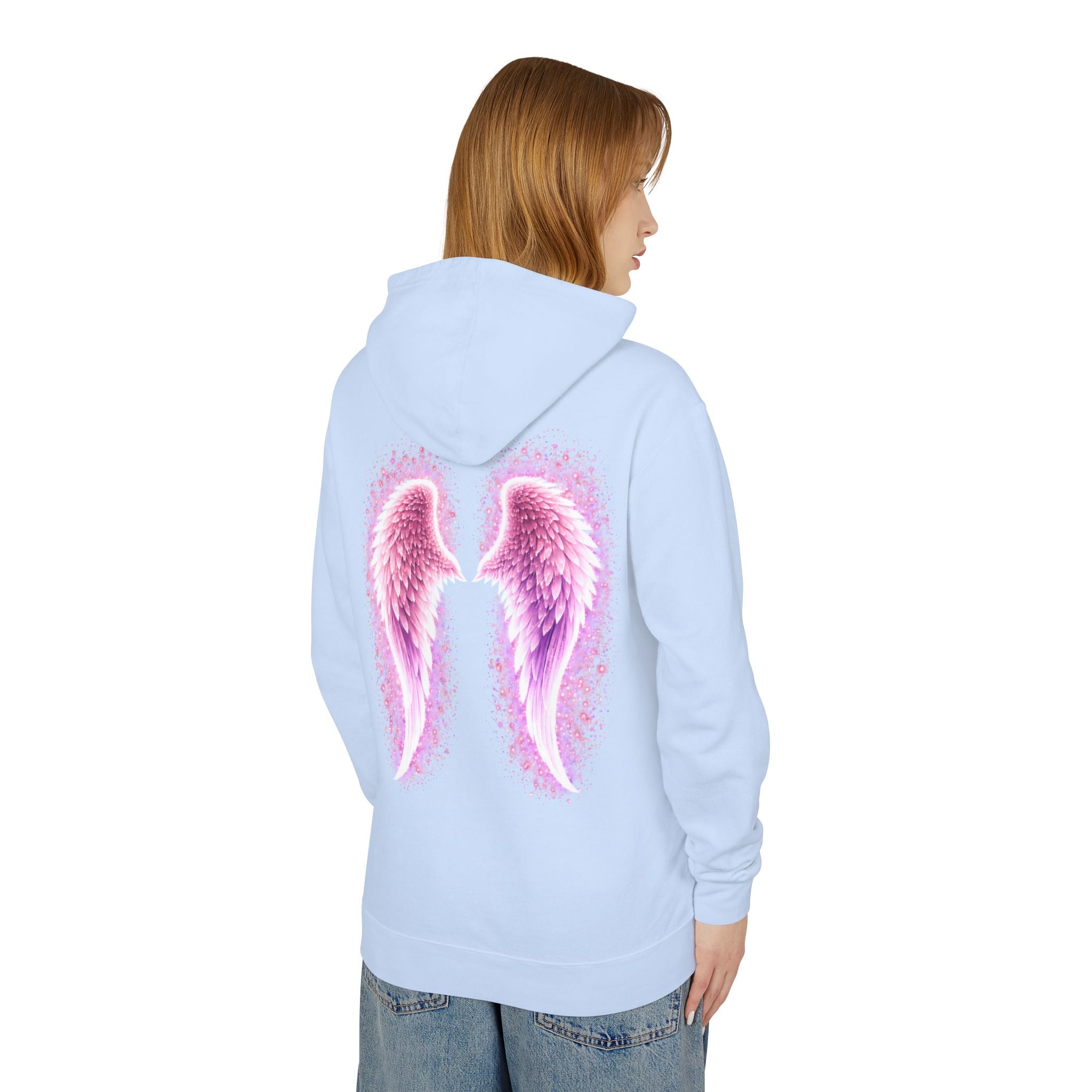 Sciatica awareness Aura Spiritual Angel Wings Hoodie — "Strength You Can't See" Inspirational Awareness Sweatshirt